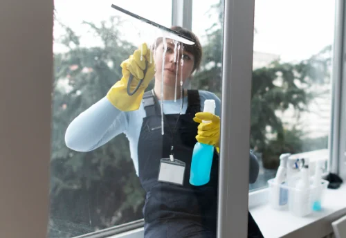 Nettoyage de vitres intérieures et extérieures à la Chapelle